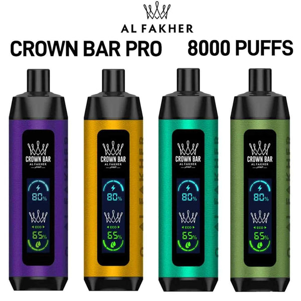 AL FHAKER-Crown Bar Pro (8000 Puffs) - Dubai Vape King