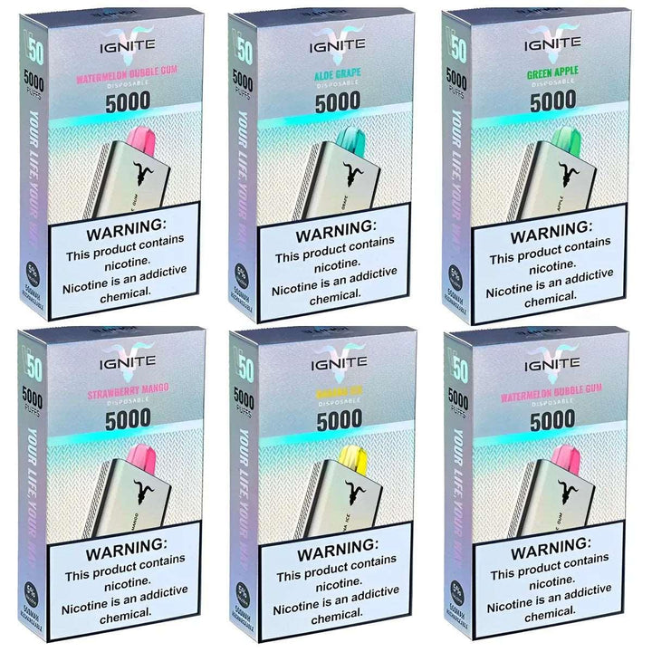 IGNITE V50 (5000 PUFFS) DISPOSABLE DEVICE - Dubai Vape King