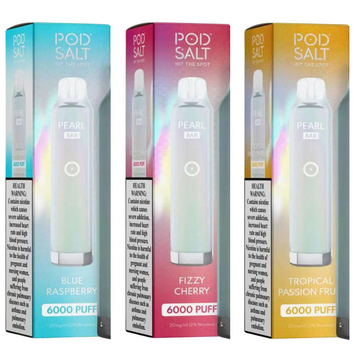 POD SALT PEARL BAR DISPOSABLE DEVICE (6000 PUFFS) - Dubai Vape King