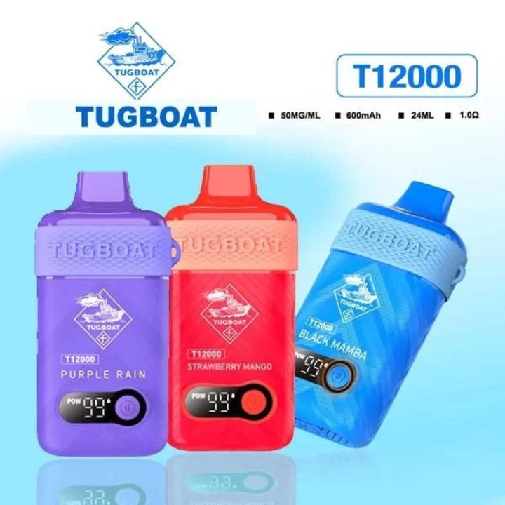 TUGBOAT T12000 PUFFS DISPOSABLE DEVICE - Dubai Vape King