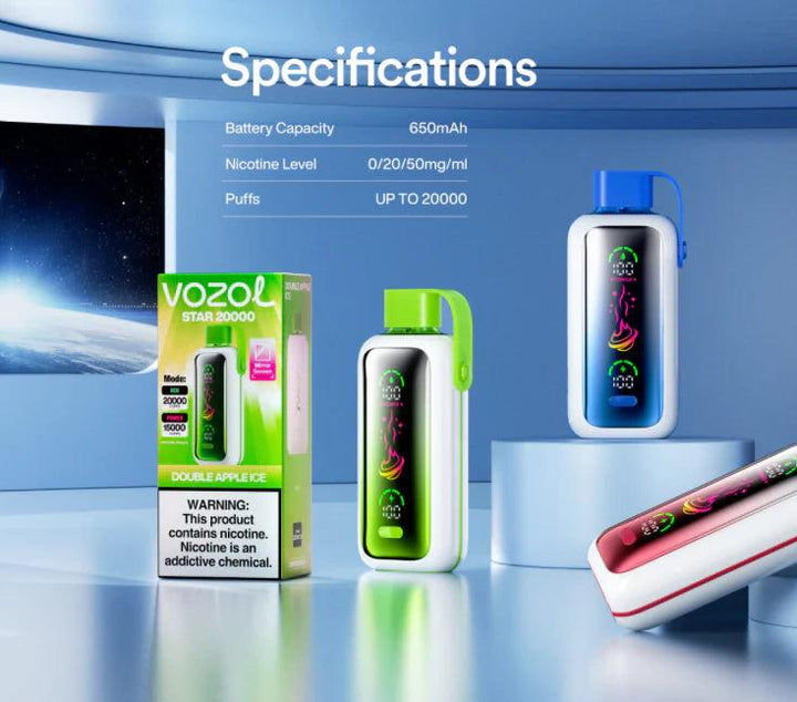 VOZOL STAR DISPOSABLE DEVICE(20000 PUFFS) - Dubai Vape King