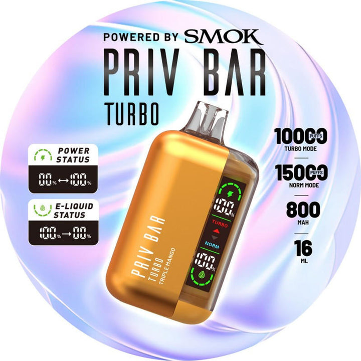 SMOK Priv Bar Turbo 15K Disposable Device - Dubai Vape King