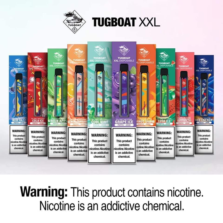 TUGBOAT XXL DISPOSABLE PODS (2500 PUFFS) - Dubai Vape King