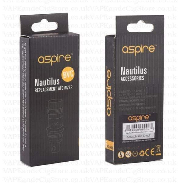 ASPIRE Nautilus (BVC) Replacement Atomizer - Dubai Vape King