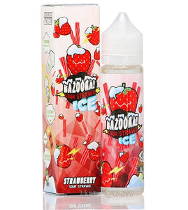 Strawberry Sour Straws ICE - Bazooka E-Liquids