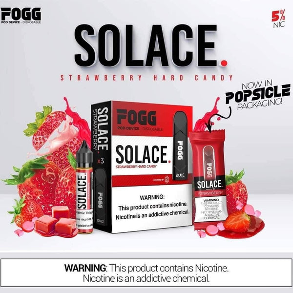 FOGG SOLACE DISPOSABLE POD- Strawberry Hard Candy - Dubai Vape King