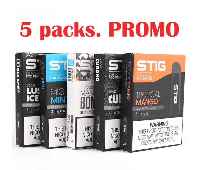 STIG DISPOSABLE POD (5 FLAVOR) PROMO - Dubai Vape King