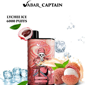 Vabar Captain Disposable Vape - 6000 Puffs LYCHEE ICE