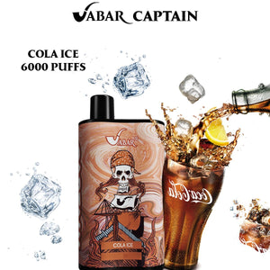 Vabar Captain Disposable Vape - 6000 Puffs COLA ICE